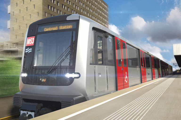 Metrolijn in Amsterdam